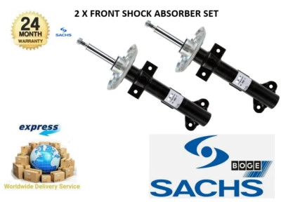 2x SACHS BOGE Front Axle SHOCK ABSORBERS for MERCEDES BENZ SLK 350 2008-2011 - Image 1 of 4