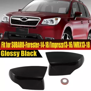 Car Side Rearview Mirror Cover Cap For Subaru Forester 2014-2018 Legacy 13-2014 - Picture 1 of 9
