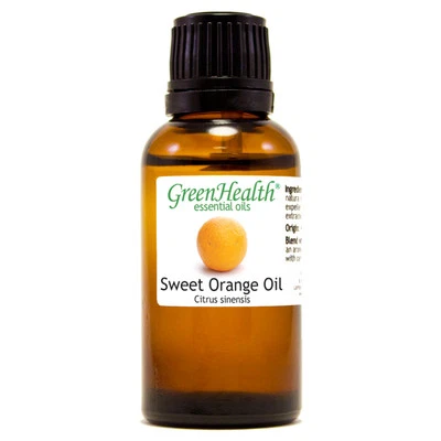 1 fl oz Orange Sweet Essential Oil (100% Pure & Natural) - GreenHealth — 第 1/4 张图片