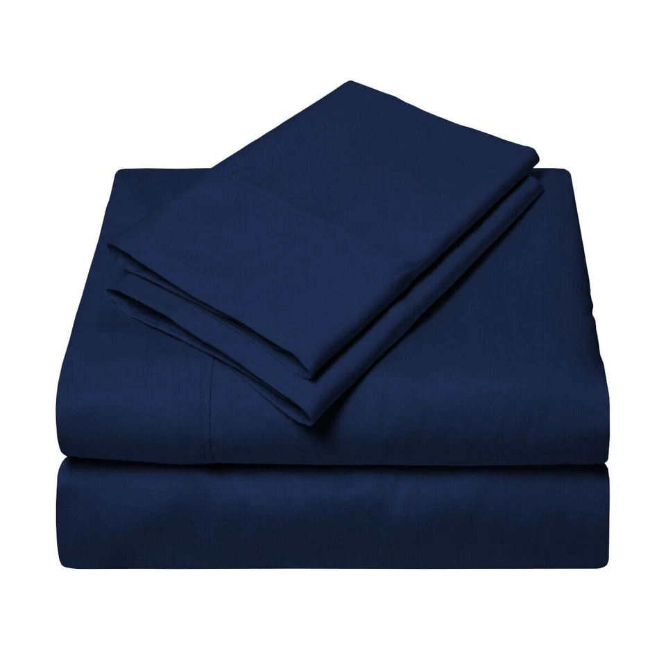 Juego de sábanas de cama de agua adjuntas de algodón egipcio 1000TC - Colores lisos Foto 1 de 4