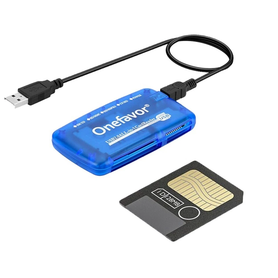 Smartmedia Card 128MB SM Card SM Memory Card + Smartmedia Card Reader Adapter - Image 1 of 4