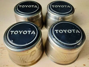 Toyota Vintage Chrome Wheel Center Cap Set Of 4 Corolla Corona Celica 78mm Japan - Foto 1 di 9