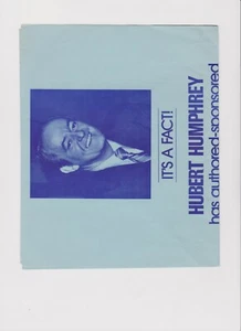 Hubert Humphrey 1972 Florida Primary Fact Sheet Mini Poster - Picture 1 of 3
