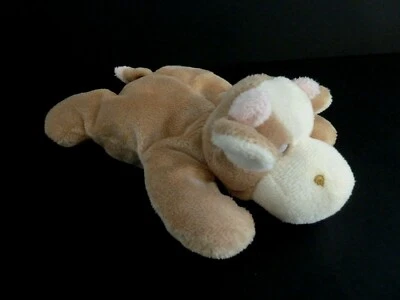 *. DOUDOU PELUCHE Kimbaloo la Halle VACHE beige marron blanc rose EXCELLENT ETAT - Photo 1/3