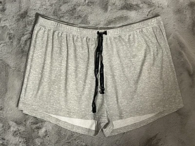 NICOLE MILLER Women's Gray Lightweight Elastic Pajama Shorts SZ XL - Image 1 of 4