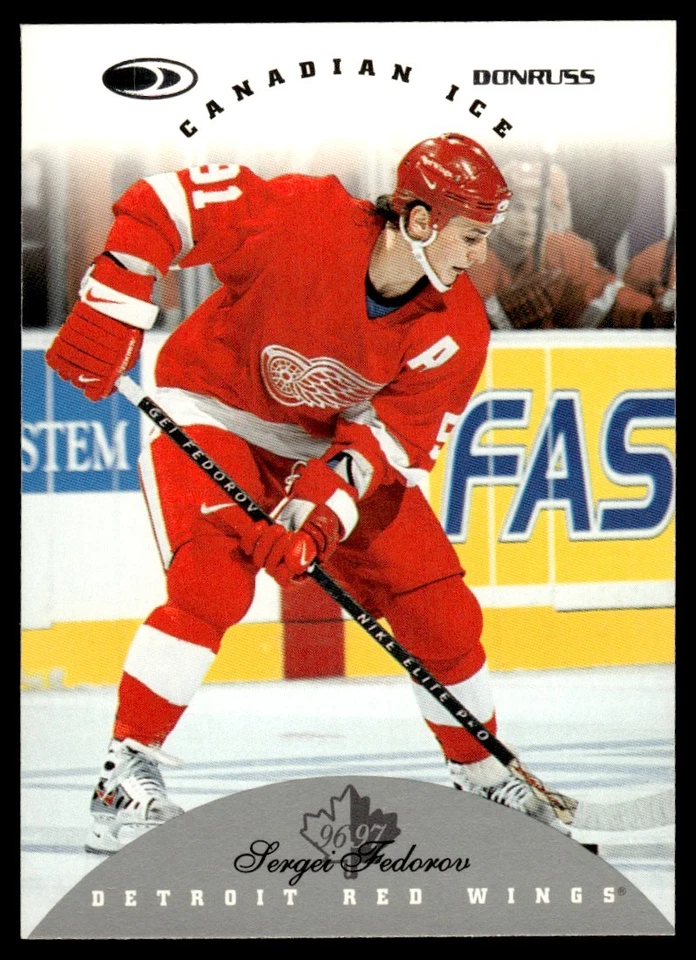 1996-97 Donruss Canadian Ice #55 Sergei Fedorov Detroit Red Wings - Image 1 of 2