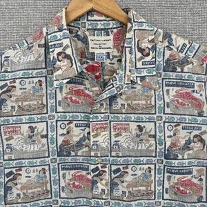 Vtg Reyn Spooner Sz 3XL  Dietrich Varez Hawaiian Lobster Crabs Cooking Food - Picture 1 of 17