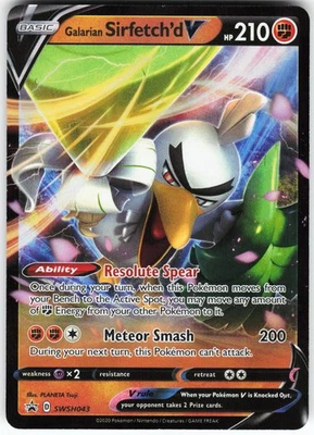 Galarian Sirfetch'd V - SWSH043 Pokemon Sword & Shield Promo Cards Holo Promo - Image 1 of 2