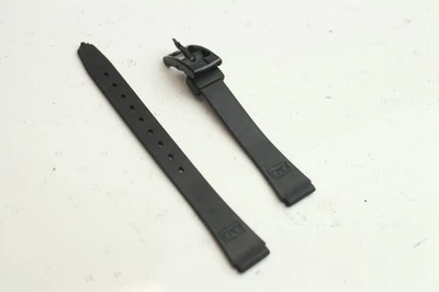 Q&Q SmileSolar | Correa de reloj aprox 12 mm plástico negro Foto 1 de 2