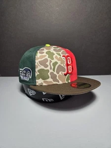 Official Boston Red Sox Camo Lids X Chase B Maximal New Era Fitted Hat 7 3/4 - Picture 1 of 6