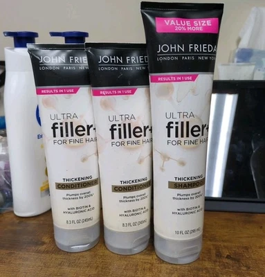 John Frieda Ultrafiller + Thickening JUMBO Shampoo & 2 Conditioners - Image 1 of 2