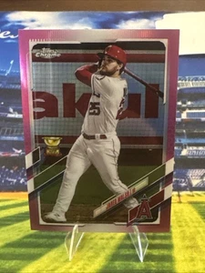 2021 Topps Chrome Pink Refractor Jared Walsh #199 Los Angeles Angels - Picture 1 of 2