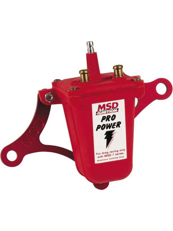 MSD Ignition Coil Pro Power Canister Triangle Ciba Arathane Red 55000 V (8201) - Image 1 of 4