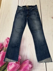 Mother The Insider kurze ausgefranste Step-Jeans Größe 27 blau 238 $ - Bild 1 von 9