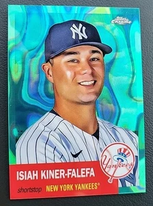 ISIAH KINER-FALEFA 2022 TOPPS CHROME PLATINUM AQUA LAVA REFRACTOR 298/299 - Bild 1 von 2