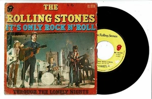 The Rolling Stones Vinyl 45 RPM 7 " IT'S ONLY Rock N'Roll -through Lonely Wea - Picture 1 of 2