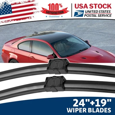 Par de limpiaparabrisas delantero 24"+19" para todas las estaciones para BMW 328i 2007-2010 Foto 1 de 4