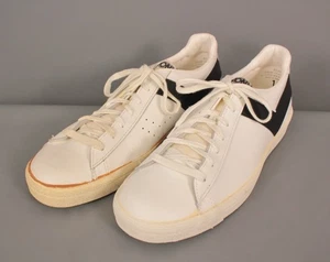 Zapatillas deportivas/zapatos deportivos para hombre de colección como nuevos años 70 pony blancas y negras talla 10 años 70 6576 - Imagen 1 de 14