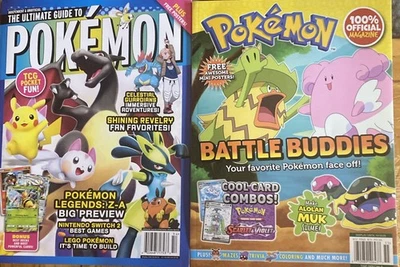 2025 The Ultimate Guide to Pokemon Magazine w/ Poster & Battle Buddies - Image 1 of 4