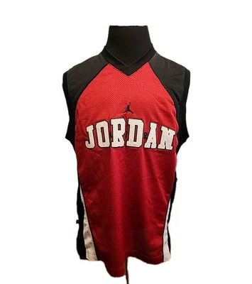 Camiseta deportiva para hombre Air Jordan 23 grande roja negra sin mangas Jumpman baloncesto Foto 1 de 3