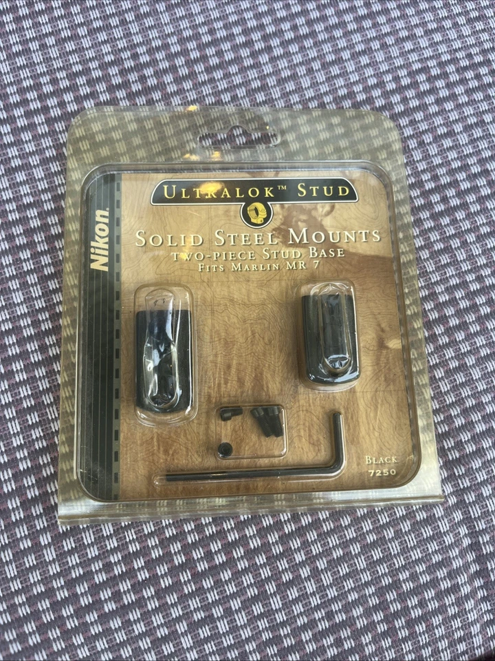SOPORTES NIKON ULTRALOK STUD ACERO SÓLIDO SE ADAPTA A MARLIN MR7 NEGRO 7250 Foto 1 de 4