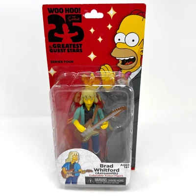 Фигурка NECA The Simpsons Greatest Guest Stars серия 4 Brad Whitford Aerosmith - Изображение 1 из 4