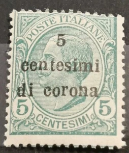 ITALIEN Besetzung 1919 Centesimi di Corona 5 Centesimi Postfrisch - Bild 1 von 1