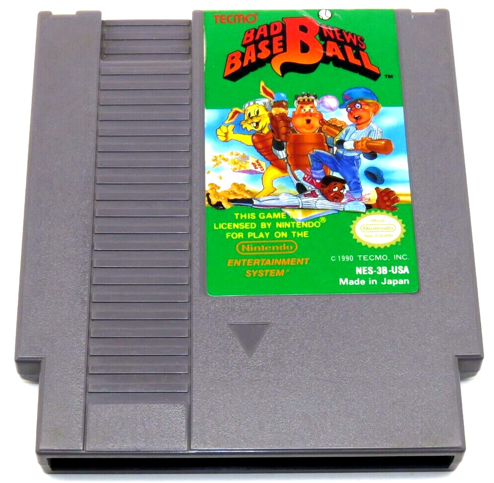 Bad News Baseball (NES, 1990) By Tecmo (Cartridge Only) NTSC