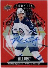 22-23 Upper Deck Allure Rookie Red Rainbow Auto Michael Eyssimont #107