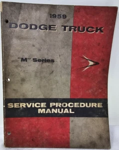 1959 DODGE TRUCK M SERIES SHOP SERVICE MANUAL - Picture 1 of 2