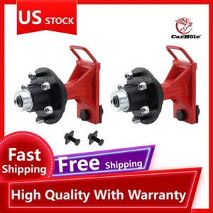 6 x 5,5 Lug Schwerlast Versand Container Achsen mit Schraubspindel Kit 2er Pack - Bild 1 von 23