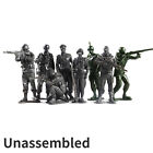 Unassembled 1/18 Special Force Army Swat Soldiers Action Figures Mlitary Craft