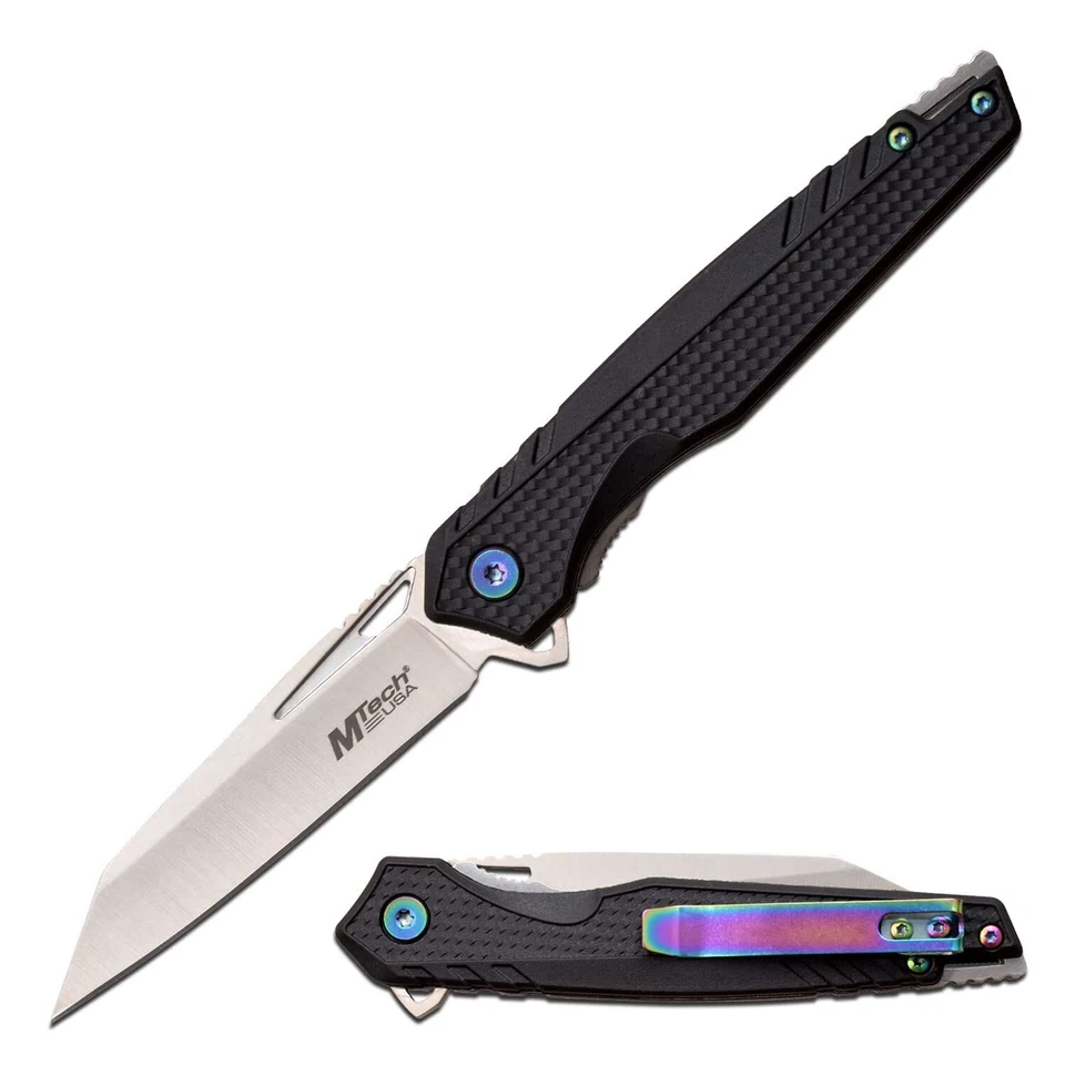 MTech Linerlock Black A/O Folding Poket Knife MT-A1194BRD