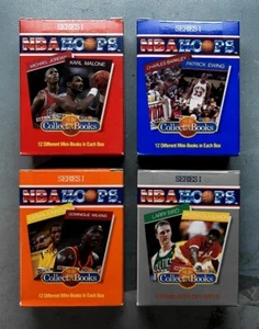 1990 NBA HOOPS COLLECT-A-BOOKS 4 BOXES COMPLETE SET (NM/M) FACTORY SEALED * - Picture 1 of 9