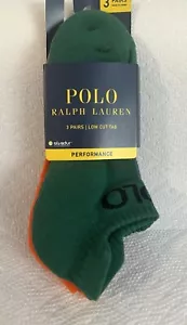 Mene Polo Ralph Lauren Low Cut Tab Performance Socks 3 Pair Size 6-12.5 - Picture 1 of 3