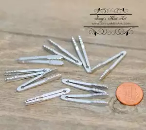 3 correas de metal en miniatura para casa de muñecas 1:12/utensilios de cocina en miniatura C75 - Imagen 1 de 2