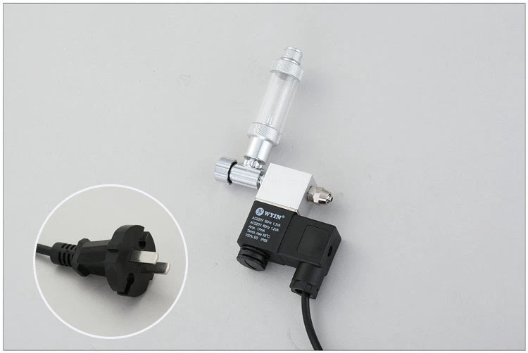 Electroválvula de CO2 para acuario + válvula reguladora + contador de burbujas y válvula de retención Foto 1 de 1