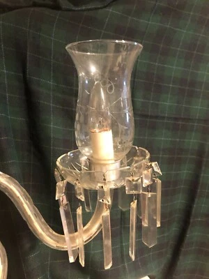 Antique Crystal 5 arm chandelier - Image 1 of 4