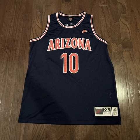 Arizona Wildcats Jersey Mike Bibby #10 XL Nike Team Vintage Authentic Blue Cover