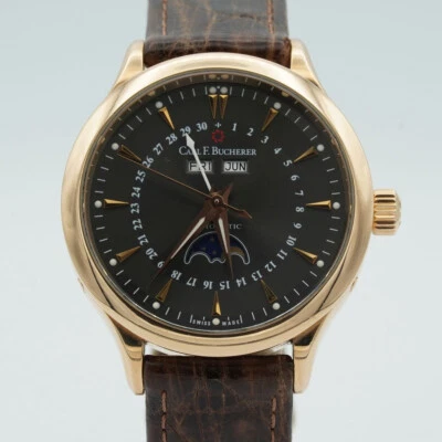 Carl F. Bucherer Automático Hombre Manero Fase Lunar 00.10909.03.13.01 Oro 18K Foto 1 de 4