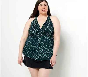 Kim Gravel x Swimsuits For All Twist Fly-Away Top & Skirt Set, Reg 14 A480673 - Picture 1 of 10