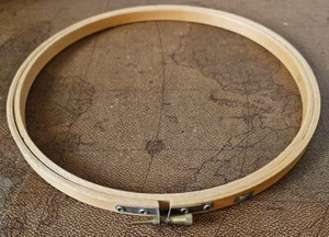 White Horse Wood Embroidery Needle Point Quilting Hoops Rims Ring Frame Round 9" - Picture 1 of 4