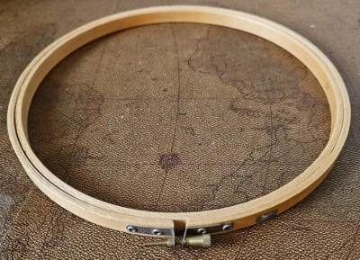 White Horse Wood Embroidery Needle Point Quilting Hoops Rims Ring Frame Round 9" - Image 1 of 4