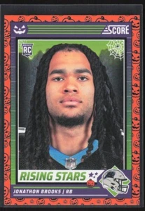 2024 PANINI SCORE-A-TREAT PUMPKIN JONATHON BROOKS RC CAROLINA PANTHERS #30 - Picture 1 of 2
