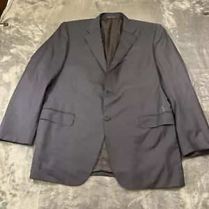 Canali Blazer Mens 58L Navy Wool Sport Coat Suit Jacket Work Formal Italy 13290 - Picture 1 of 16