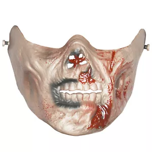 New Army Zombie Skull Half-face Corpse Airsoft Paintball Tactical Protect Mask A - Picture 1 of 20