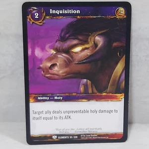 World Of Warcraft War Of The Elements Inquisition 59/220 TCG Card - Picture 1 of 2