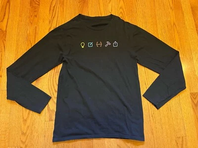 APPLE ENGINEER T-SHIRT Black Small Employee Week of Code 2021 Long Sleeve SM S - Image 1 of 4