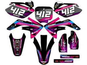 2007-2023 CRF 150 R SURGE Pink Senge Graphics Kit Compatible with Honda - Picture 1 of 10