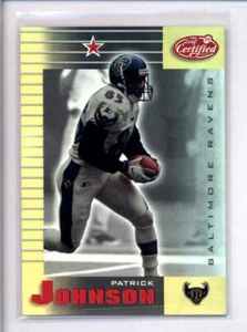 PATRICK JOHNSON 1999 LEAF CERTIFIED #11 MIRROR GOLD #02/45 AJ4775 - Picture 1 of 1